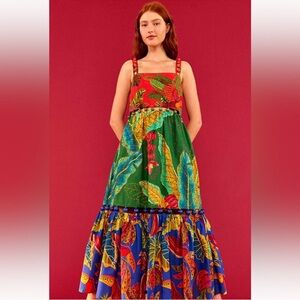 Farm Rio Colorful Women's Maxi Dress